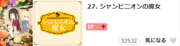 シャンピニオンの魔女_dアニメストア