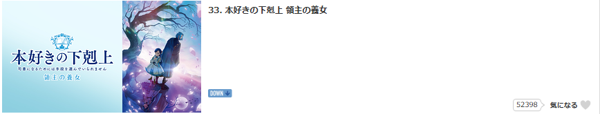 本好きの下剋上_dアニメストア