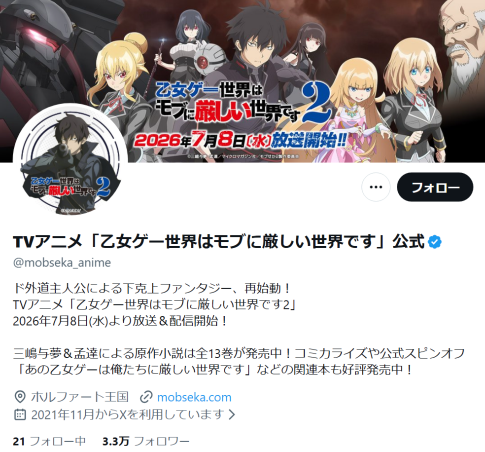 乙女ゲー世界はモブに厳しい世界です_X