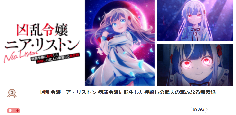 凶乱令嬢ニア・リストン_dアニメストア